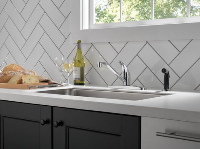 Peerless Core Chrome 8" Single Handle Kitchen Faucet-1