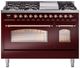 Ilve® Nostalgie II Series 48" Burgundy Pro Style Dual Fuel Range-0