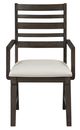Homelegance® Victoria Beige/Dark Espresso Arm Chair-1