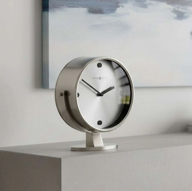 Howard Miller® Glen Satin Nickel Accent Clock-1