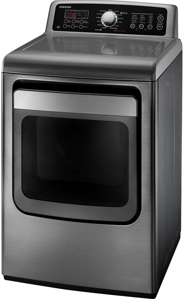 Samsung 7.4 Cu. Ft. Stainless Platinum Front Load Gas Dryer-1