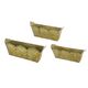 A & B Home 3-Piece Gold Planter Set-1