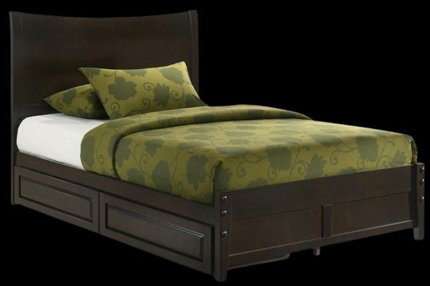 Night & Day Furniture™ Spices Bedroom P-Series Blackpepper Dark Chocolate Full Panel Bed-0