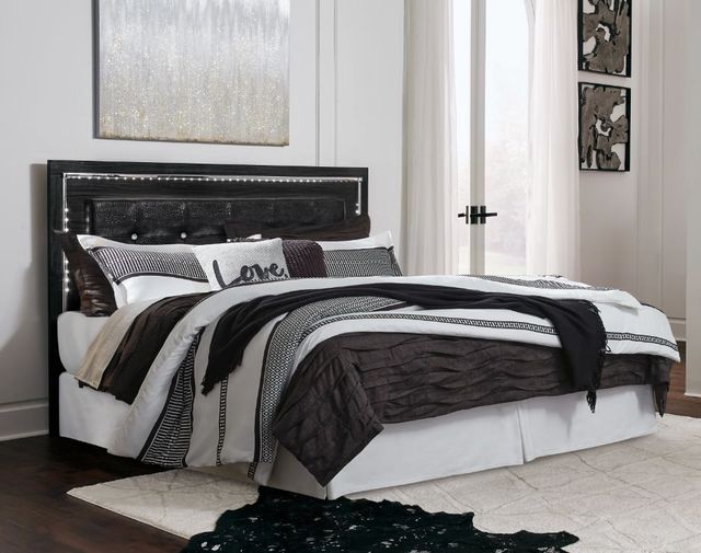 Signature Design by Ashley® Kaydell Black King/California King Upholstered Panel Headboard-4
