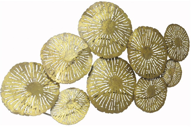 Moe's Home Collection Gold Large Circles Wall Decor-1