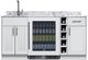 Summit® TurnKey Oasis 69" White Wet Bar with 4.7 Cu. Ft. Built-In Beverage Center and Stainless Steel Sink with Faucet-0