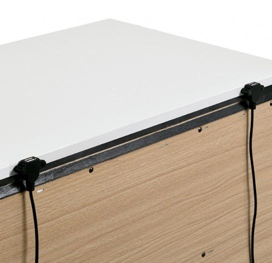 Furniture of America® Birsfelden White Nightstand-3