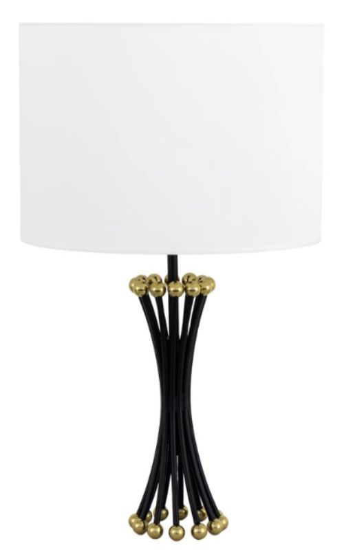 YHD Black/Gold One Light Table Lamp-0
