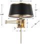 Uttermost® Newmarket Antique Brass/Black Sconce-2