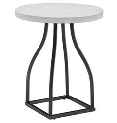 Legends Home Bowman Whitewash Spot Table