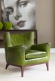 American Leather® Customizable Cole Leather Accent Chair-1