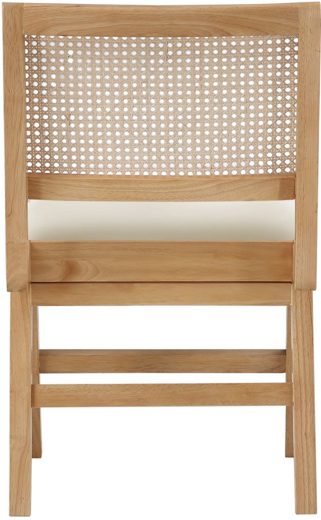 Meridian Furniture Abby Cream/Natural Dining Side Chair-3