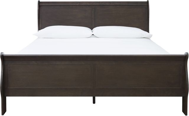 Signature Design by Ashley® Leewarden Dark Brown King Sleigh Bed-1
