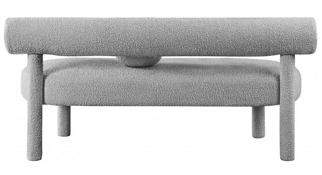 Meridian Furniture Parlor Grey Bench-2