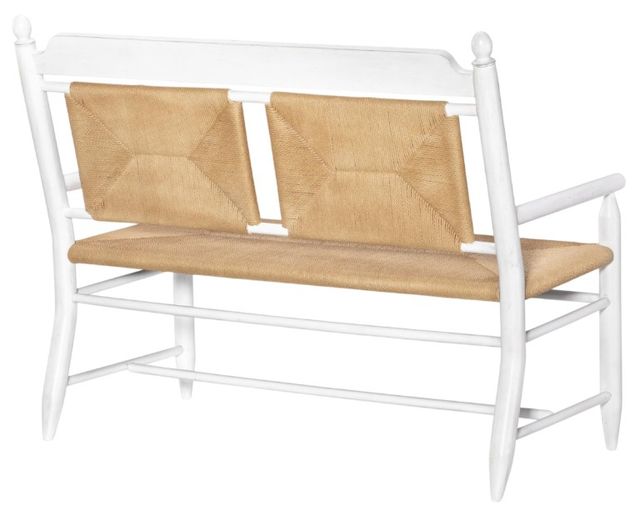 Legacy Classic Vintage Market Picket Fence Rush Seat Bench-2
