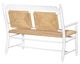 Legacy Classic Vintage Market Picket Fence Rush Seat Bench-2