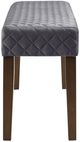 Olliix by 510 Design Cheshire Gray Quilted Upholstered Accent Bench-2