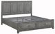 Homelegance® Garretson Gray Eastern King Platform Storage Bed-4