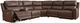 Signature Design by Ashley® Bleckley 6-Piece Espresso Power Reclining Sectional with Adjustable Headrest-0