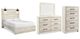 Signature Design by Ashley® Cambeck 4-Piece Whitewash Queen Panel Bed Set-0