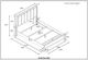 Global Furniture USA Elsie Gray Queen Upholstered Panel Bed with LED-2
