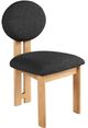Meridian Furniture Napa Black/Natural Boucle Upholstered Dining Chair-0