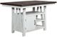 Liberty Furniture Farmhouse Brown Gathering Table with White Base-0