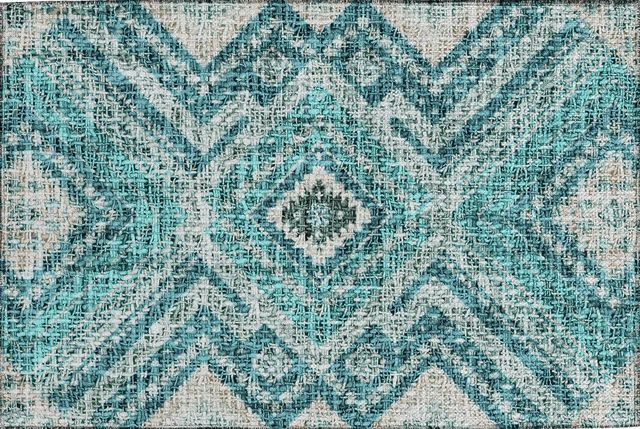 Dalyn™ Rug Company Portico PO5 Teal 5'x8' Area Rug-1