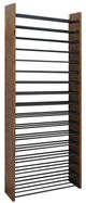 Vinotemp® Epicureanist 68 Bottle Walnut Wall Mounted Wine Shelf-3