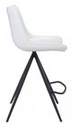 Zuo® Aki White and Black Set of 2 Counter Chairs-2