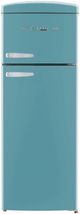 Unique® Appliances Classic Retro 22'' 7.5 Cu. Ft. Ocean Mist Turquoise Top Freezer Refrigerator-0