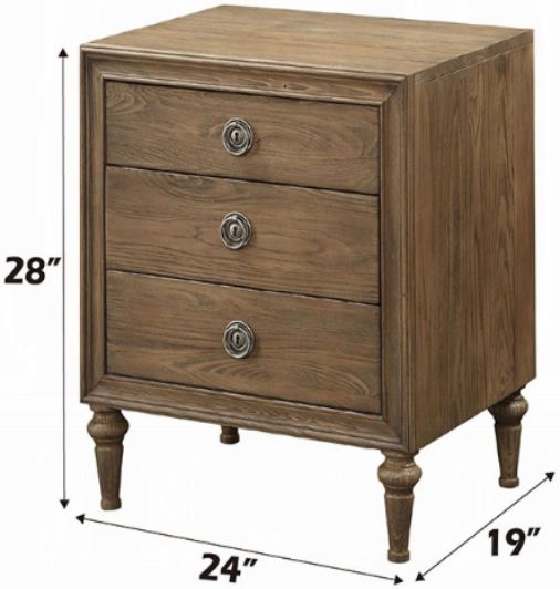 ACME Furniture Inverness Reclaimed Oak Nightstand-2