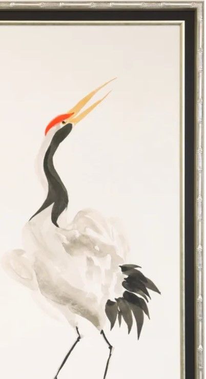 Stylecraft Dann Foley Scroll Crane I Warm Wall Art-1