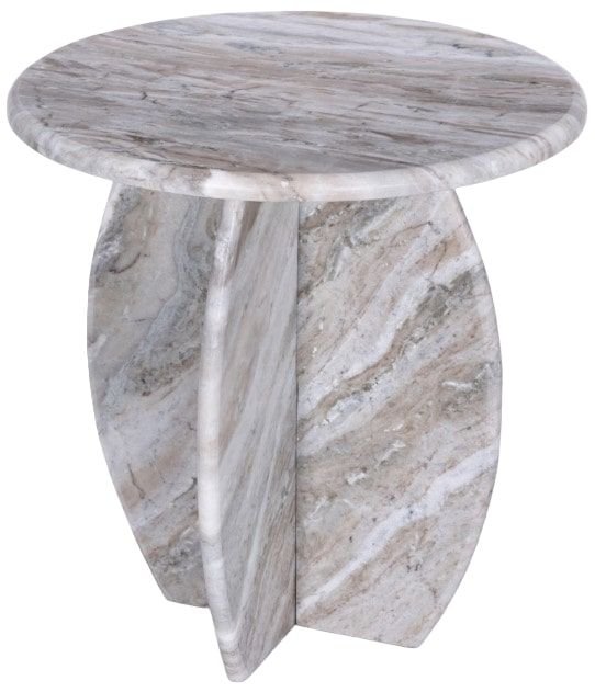 Meridian Furniture Formentera Brown Marble End Table-0