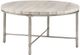 Olliix by Madison Park Silver/Cream Reese Real Marble Round Coffee Table-1
