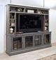 aspenhome® Churchill Smokey Gray 85'' Console and Hutch-1