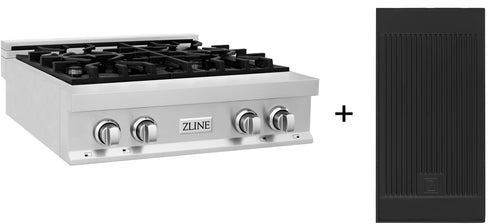 ZLINE Classic 30" Stainless Steel Gas Rangetop with Griddle-0