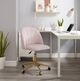 Linon Abigail Blush Pink Desk Chair-1