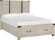 Magnussen Home® Chesters Mill Alabaster/Aged Iron California King Panel Storage Bed-0