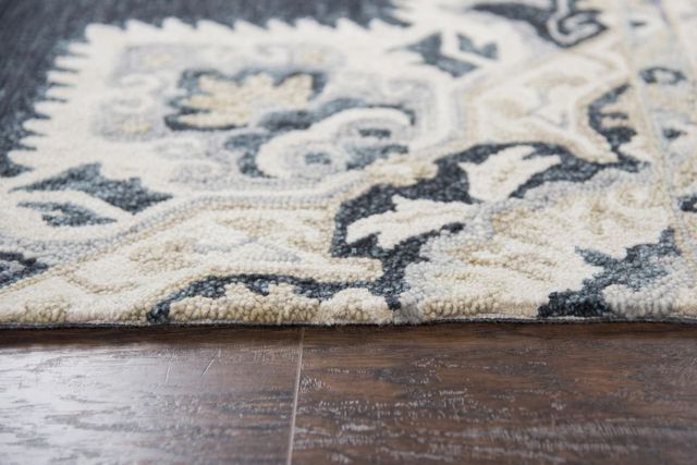 Rizzy Home Resonant Blue 5'x8' Rectangular Rug-4