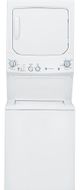GE® Unitized Spacemaker® White Laundry Center, 2.6 Cu. Ft. Washer, 4.4 Cu. Ft. Dryer-0