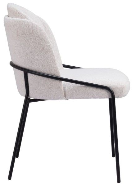 Zuo® Modern Jambi Ivory/Black Dining Side Chair-3