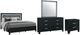 Global Furniture USA Reid 4-Piece Black Queen Panel Bedroom Set-0