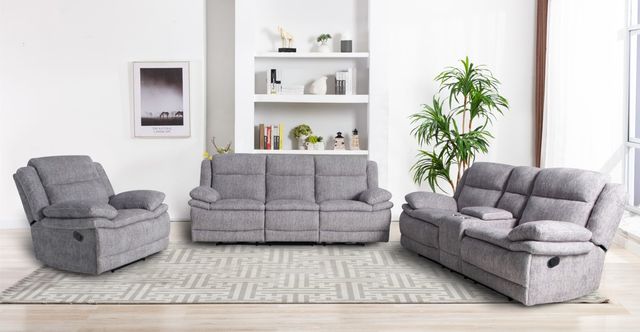JB Collection Winnie Zaftig Dove Manual Recliner-1