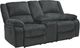 Signature Design by Ashley® Draycoll Slate Manual Reclining Loveseat with Console-0