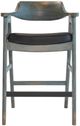 Nest Home Collections Wagner Distressed Blue Bar Chair-1