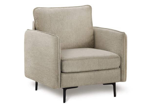 Monarch Specialties Inc. Beige 32" Accent Chair with Black Metal Legs-0
