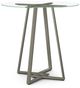 Amisco Customizable Dirk 42" Clear Glass Bar Table-0