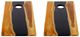 Uttermost® Clearwood Black/Brown Natural Teak Indoor-Outdoor Cornhole Game-2