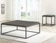 Steve Silver Co. Tekoa Walnut Coffee Table with Dark Gray Base-1